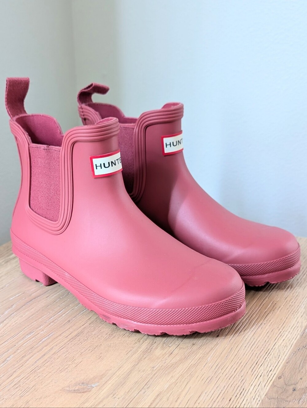 Hunter Classic Original Matte Short Rain Boots in Rose Pink - 6